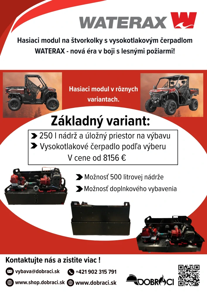 Hasiaci modul na štvorkolky s čerpadlom Waterax